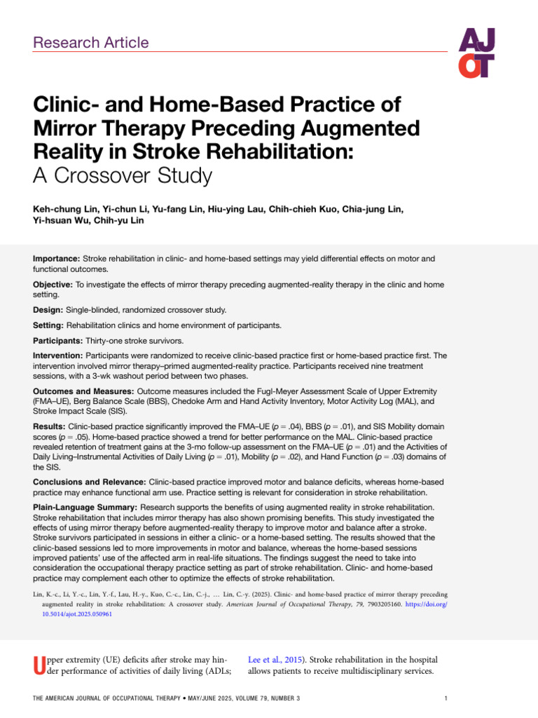 EBSCO-FullText-17 02 2026 | PDF | Stroke | Physical Therapy