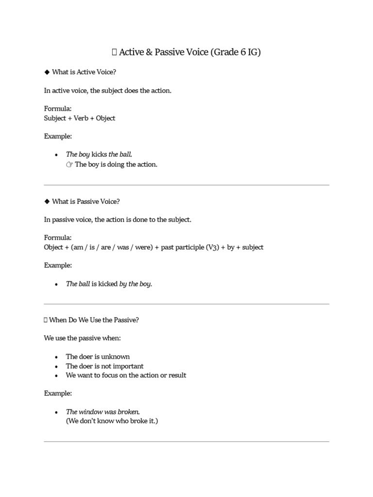 ? Active and Passive + Homework | PDF | Linguistic Typology | Linguistics