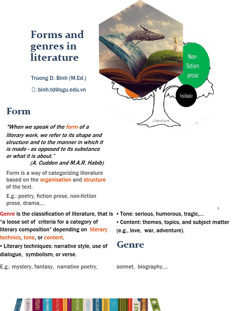 Forms and Genres in Literature | PDF | Poetry | Metre (Poetry)