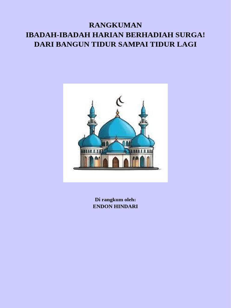 Ibadah-Ibadah Harian Berhadiah Surga | PDF