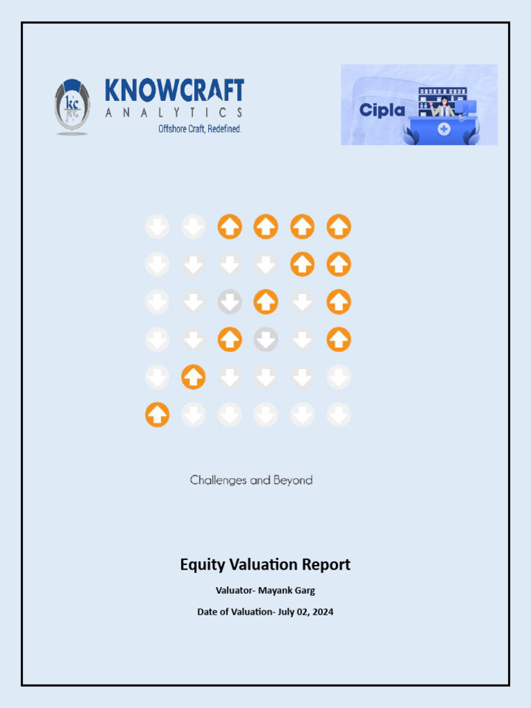 Equity Valuation Report | PDF | Discounted Cash Flow | Valuation (Finance)