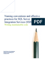 SSIS Naming Conventions and Effective Practices