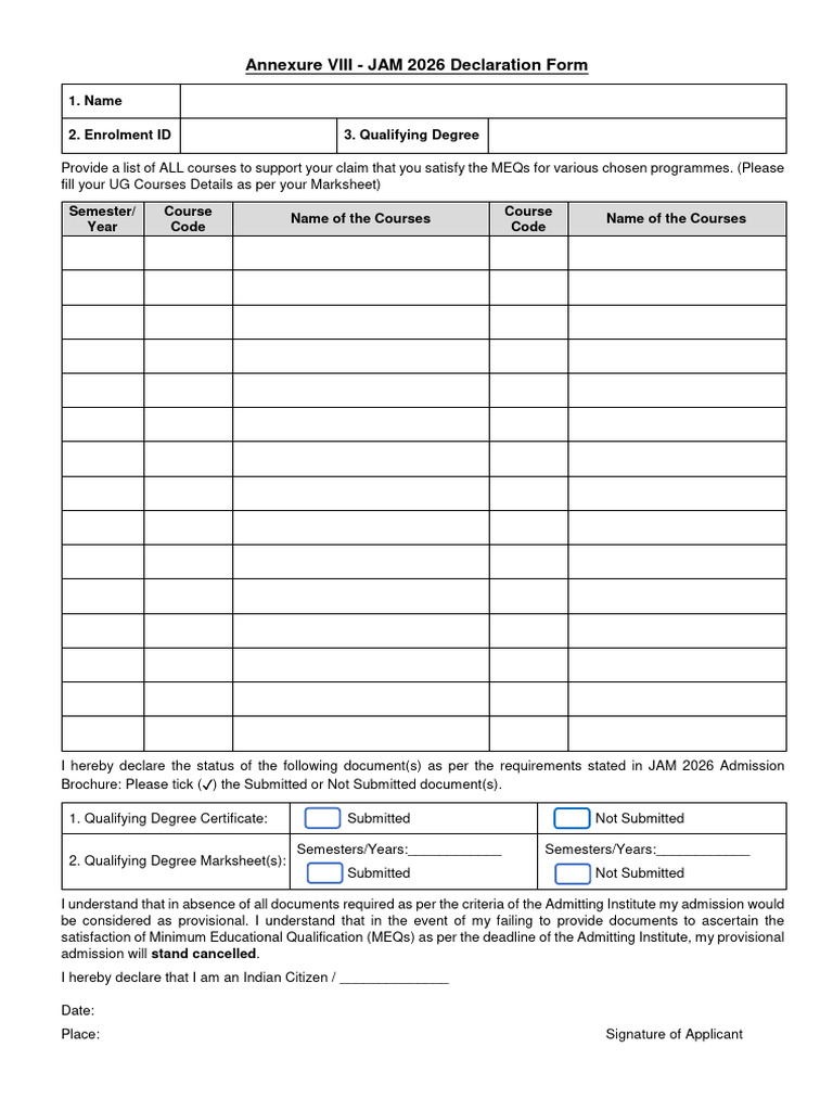 Declaration Form | PDF
