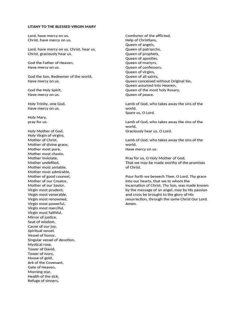Prayers 02 | PDF | Mary, Mother Of Jesus | Mercy