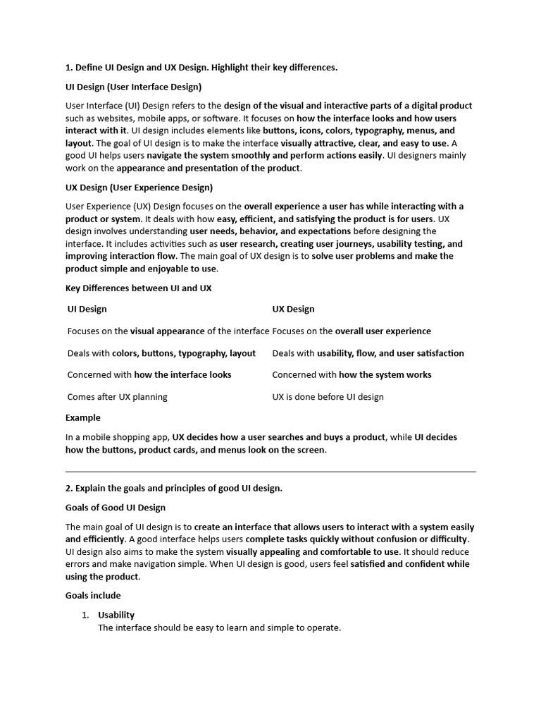 Ui Ux | PDF | User Interface Design | Usability