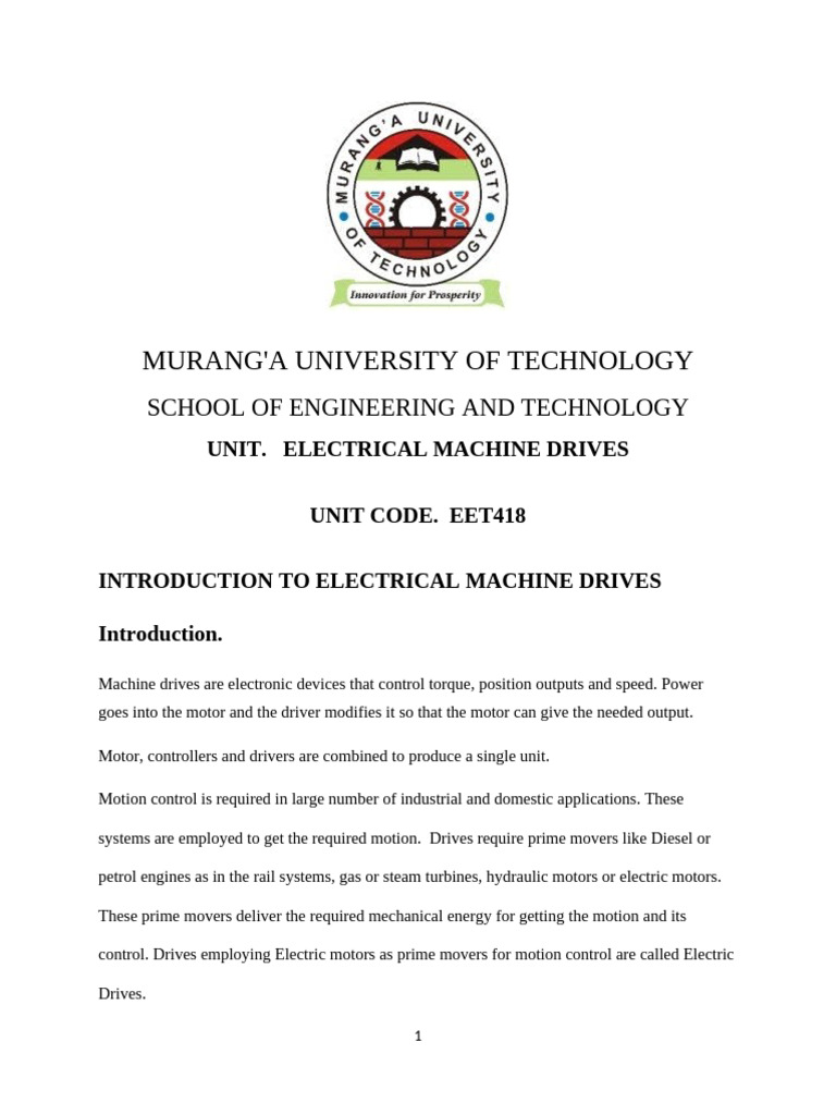 Introduction To Machine Drive (bsc) | PDF | Electric Motor | Bipolar ...