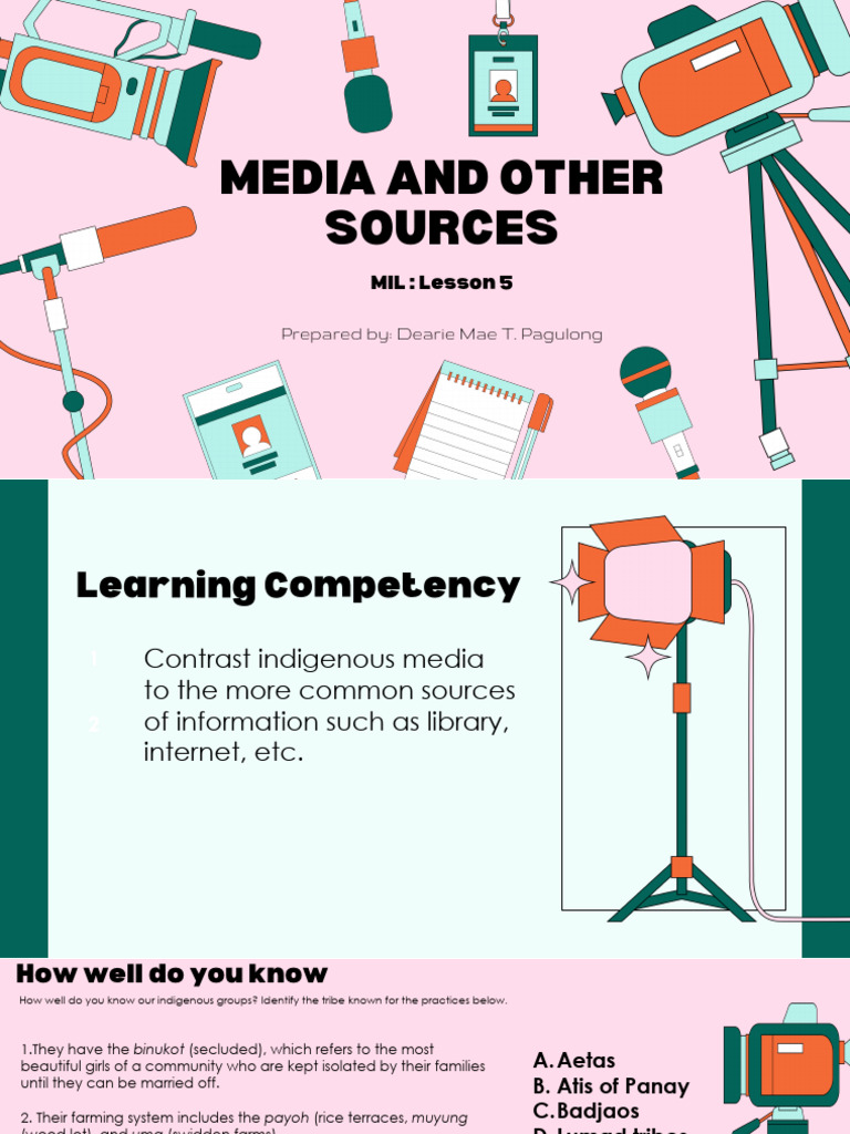 Mil 5 Media and Other Sources | PDF | Computer Network | Libraries