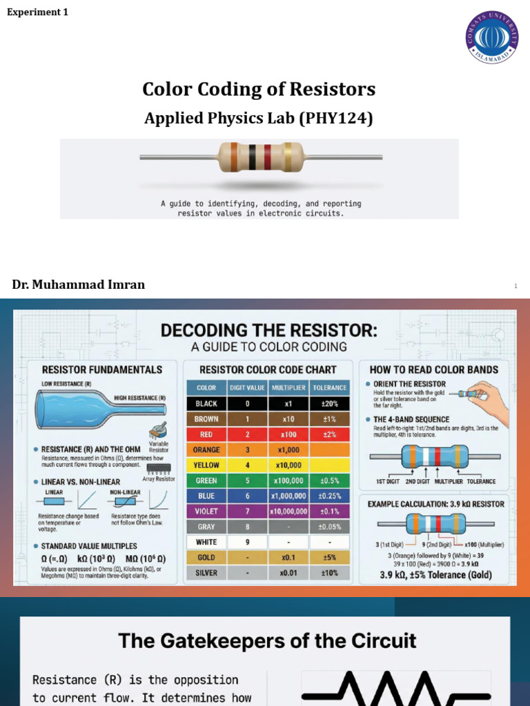 Color Coding of Resitor | PDF