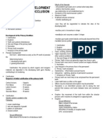 Growth and Development of Dentition and Occlusion