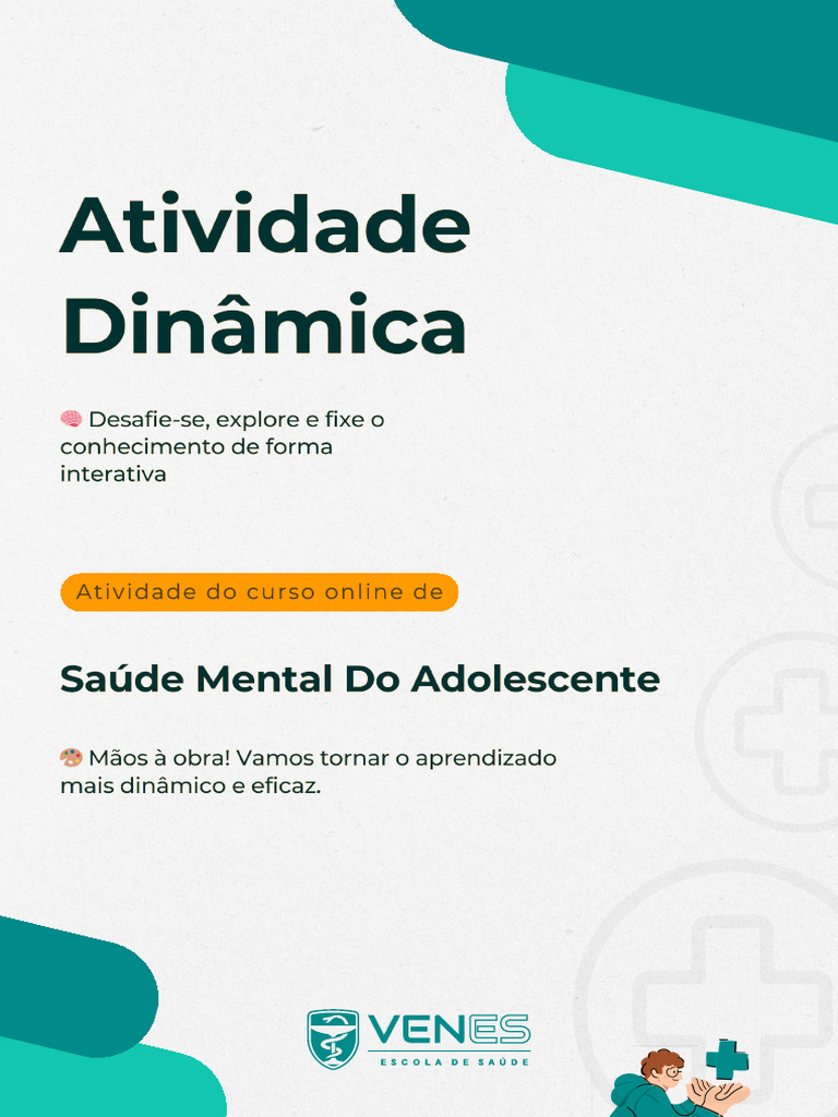 Atividade Dinamica | PDF | Saúde mental | Adolescência