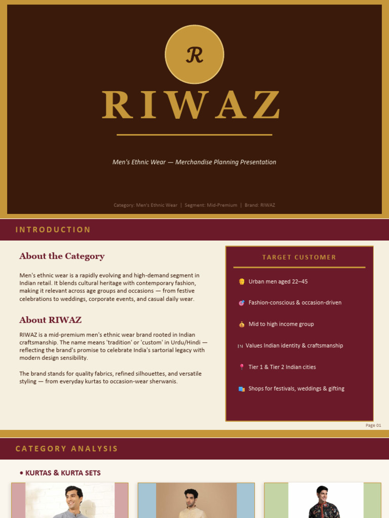 RIWAZ Ethnic Wear Presentation 121 | PDF | Pricing | Marketing