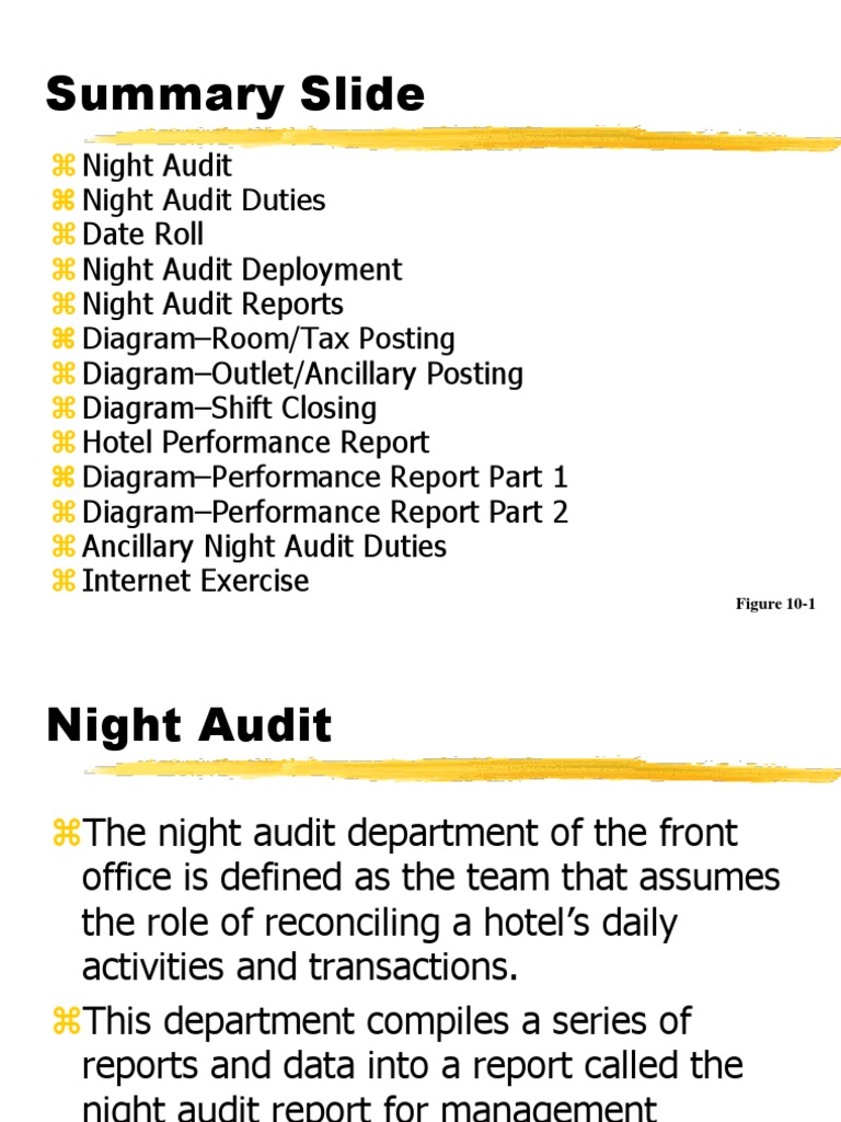 Night Audit Ppt Business
