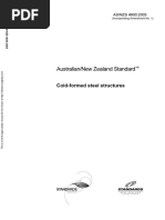Download As NZS 4600-2005 Cold-Formed Steel Structures by SAI Global - APAC SN102225025 doc pdf