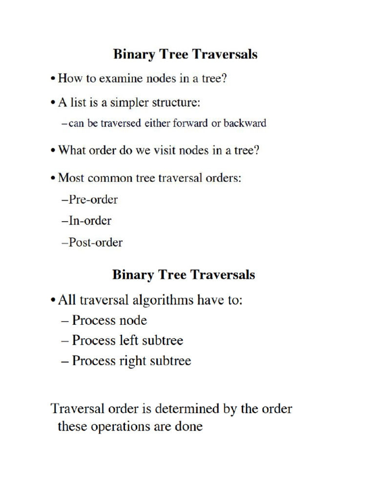 Binary Tree Traversals | PDF