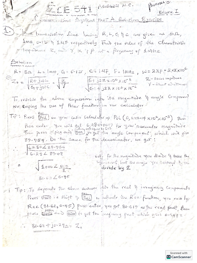 ECE 541 Solution Set 1 | PDF
