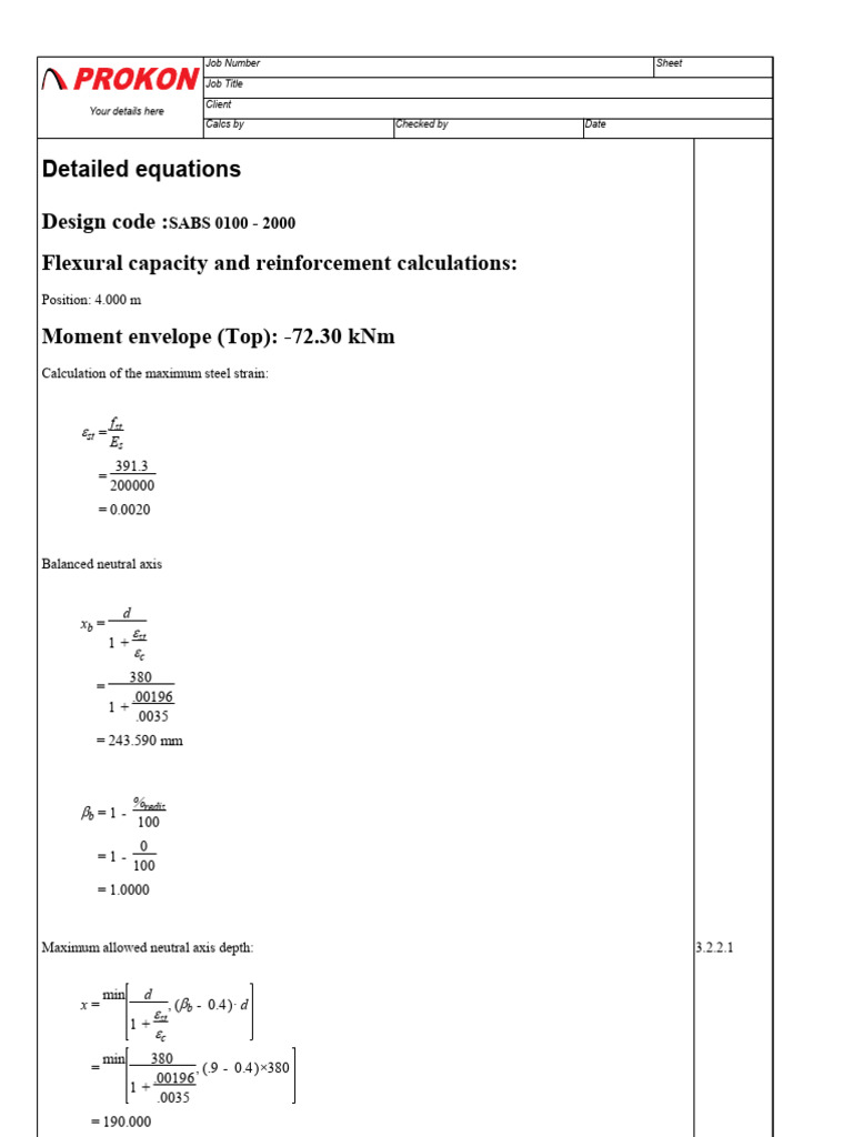 Continuous Beam Analysis | PDF