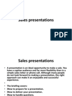 Sales Presentations