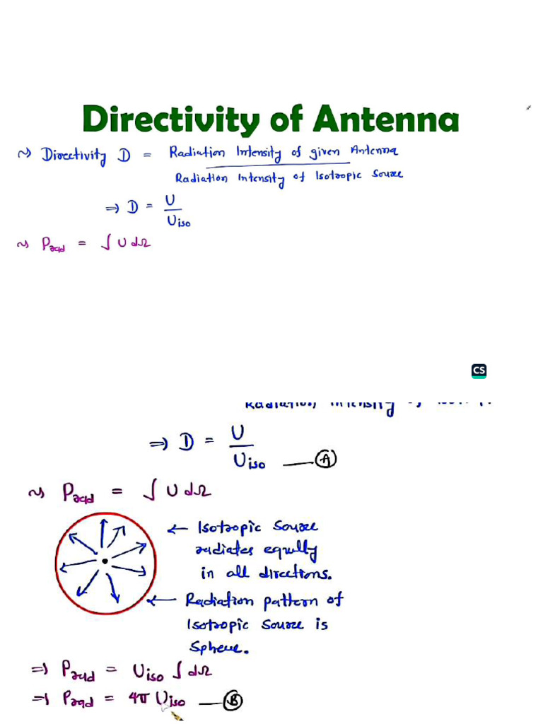 Directivity of Antenna | PDF
