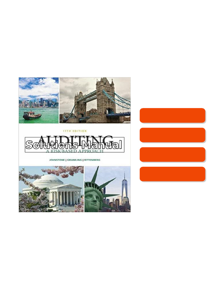 Auditing A Risk Based Approach 11th Edition Johnstone Solutions Manual ...