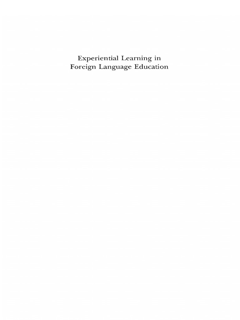 Experimental language learning | PDF | Language Education | Learning