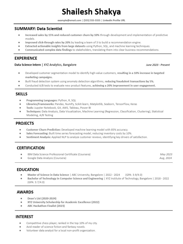 Resume With 70% ATS Score | PDF | Machine Learning | Data Analysis
