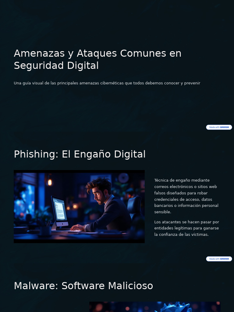 Amenazas y Ataques Comunes en Seguridad Digital | PDF | Suplantación de ...