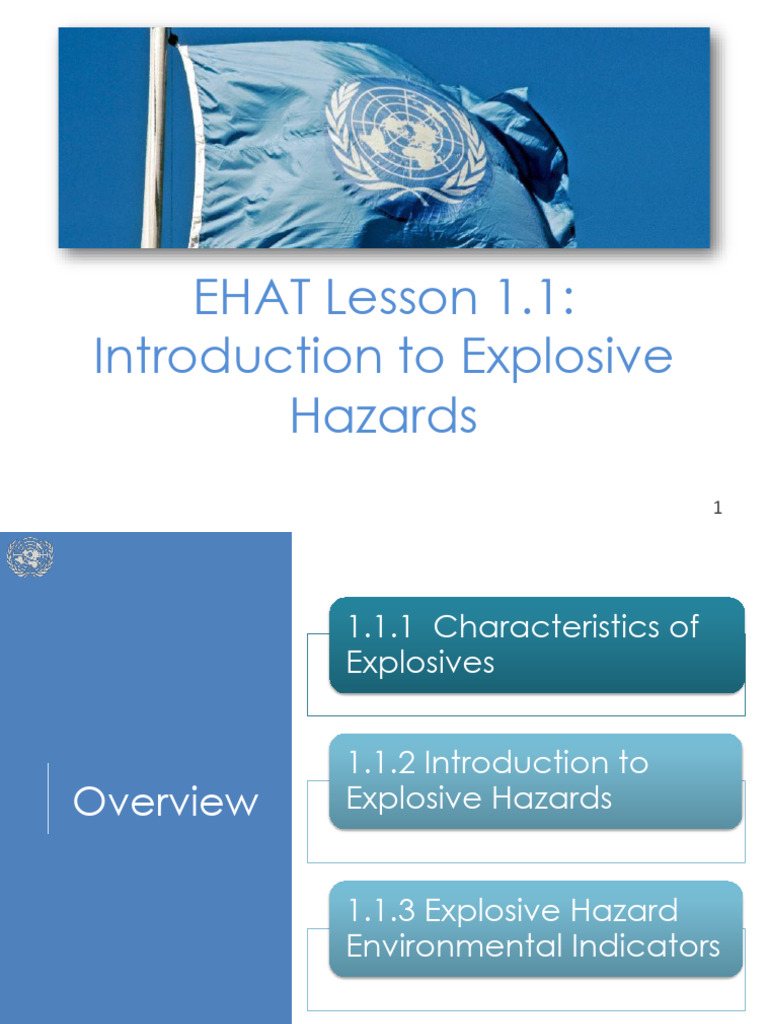 055-002 EHAT Lesson 1.1 Introduction to Explosive Hazards | PDF | Land ...