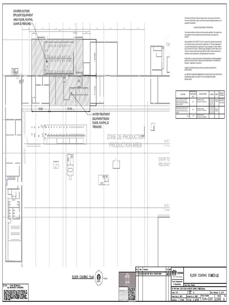 2207 2250 a Floor Coating Schedule | PDF | Concrete | Composite Material