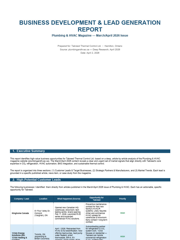 BD_Lead_Generation_Report_ | PDF