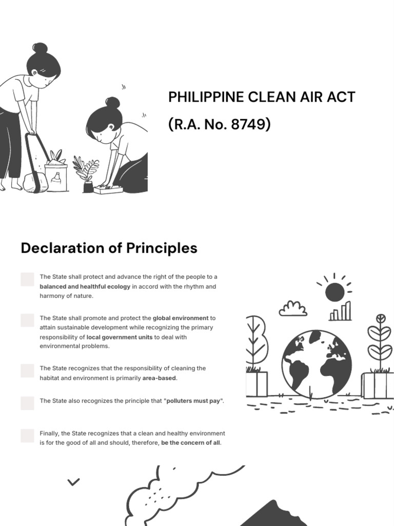 Philippine Clean Air Act | PDF | Atmosphere Of Earth | Air Pollution