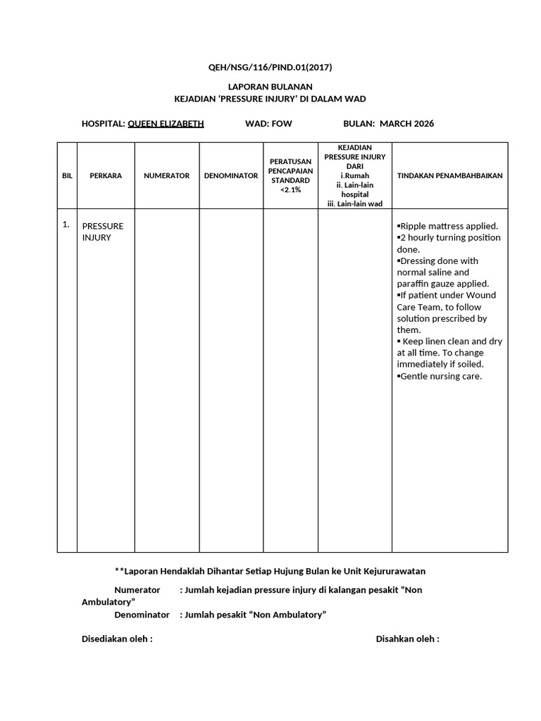 PRESSURE INJURY | PDF