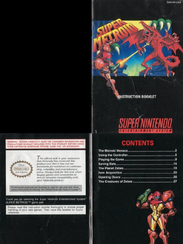 Super Metroid (Japan, USA) | PDF