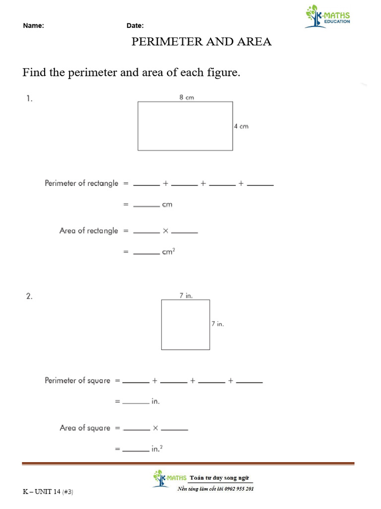 Perimeter and Area | PDF