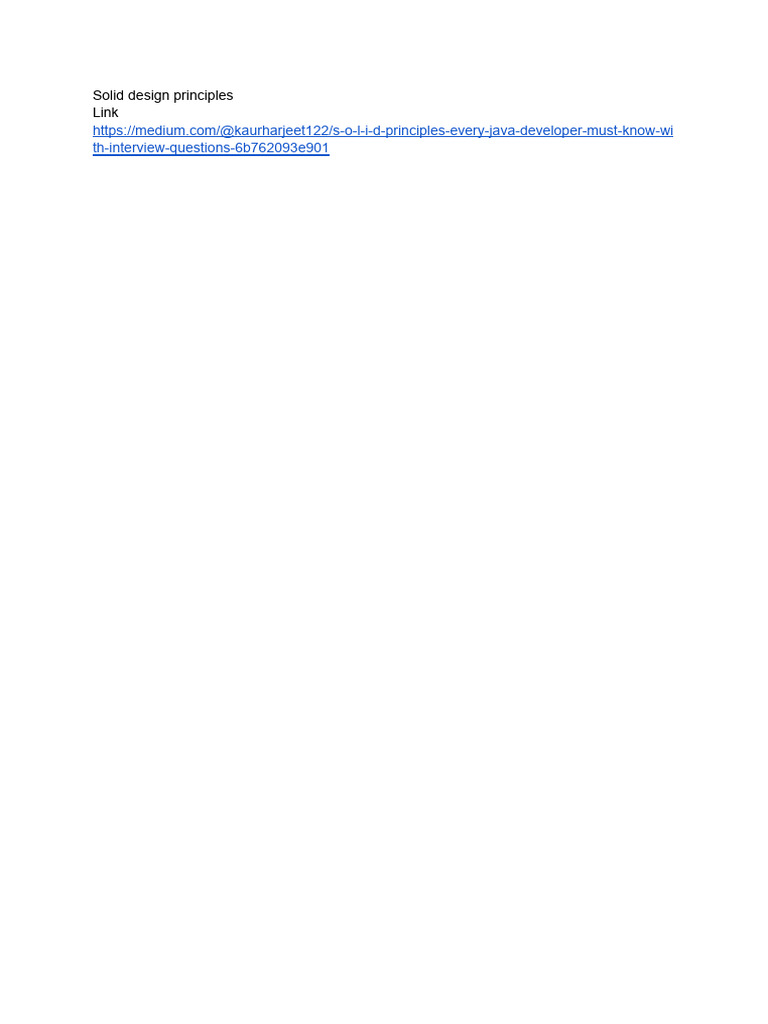 Solid Design Principles | PDF