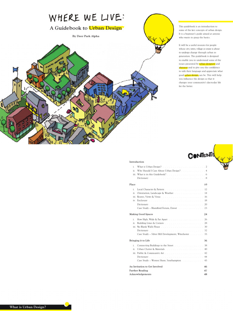 Where We Live - A Guidebook to Urban Design | PDF | Urban Design | Wound