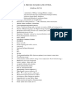 Process Control Seminar Topics