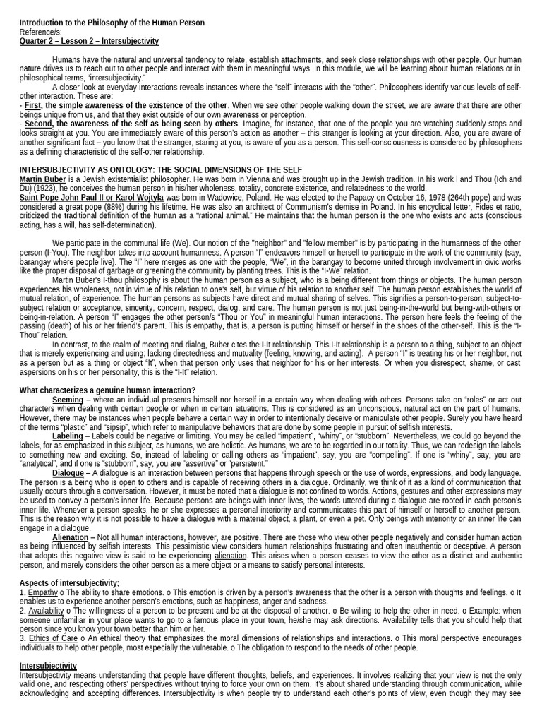 HO - Q2 L2 | PDF