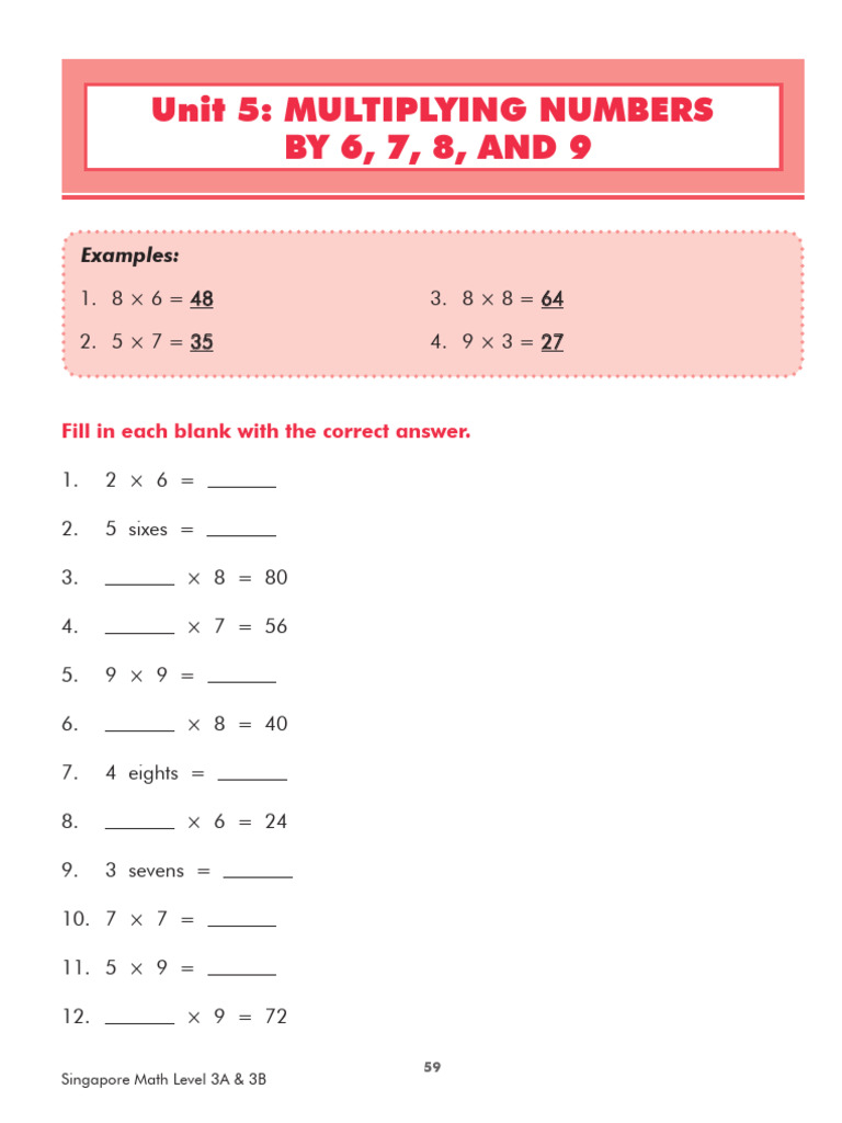 Multiplication (3) | PDF | Multiplication | Arithmetic