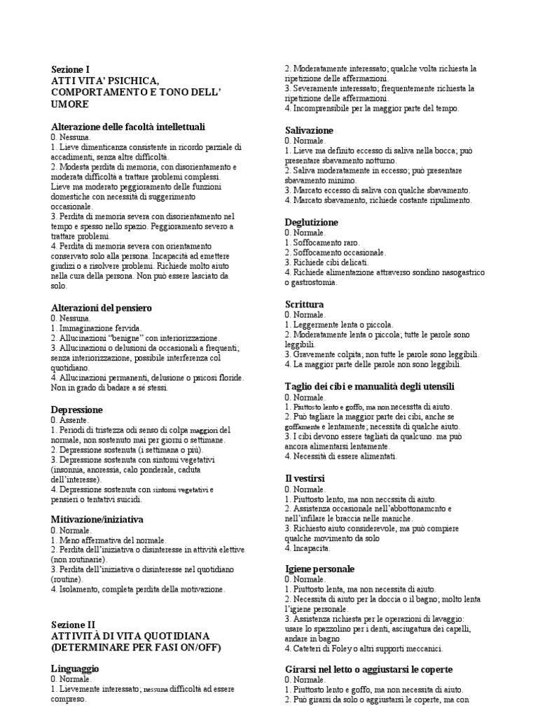 UPDRS Nuovo | PDF