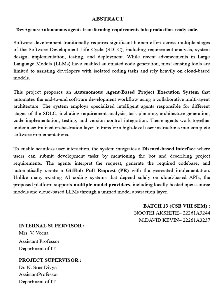 Dev Agents | PDF