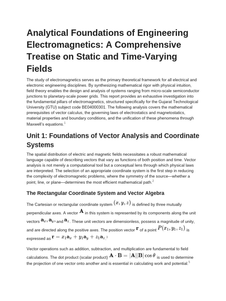 Electromagnetics Study Material Request | PDF | Electric Field ...