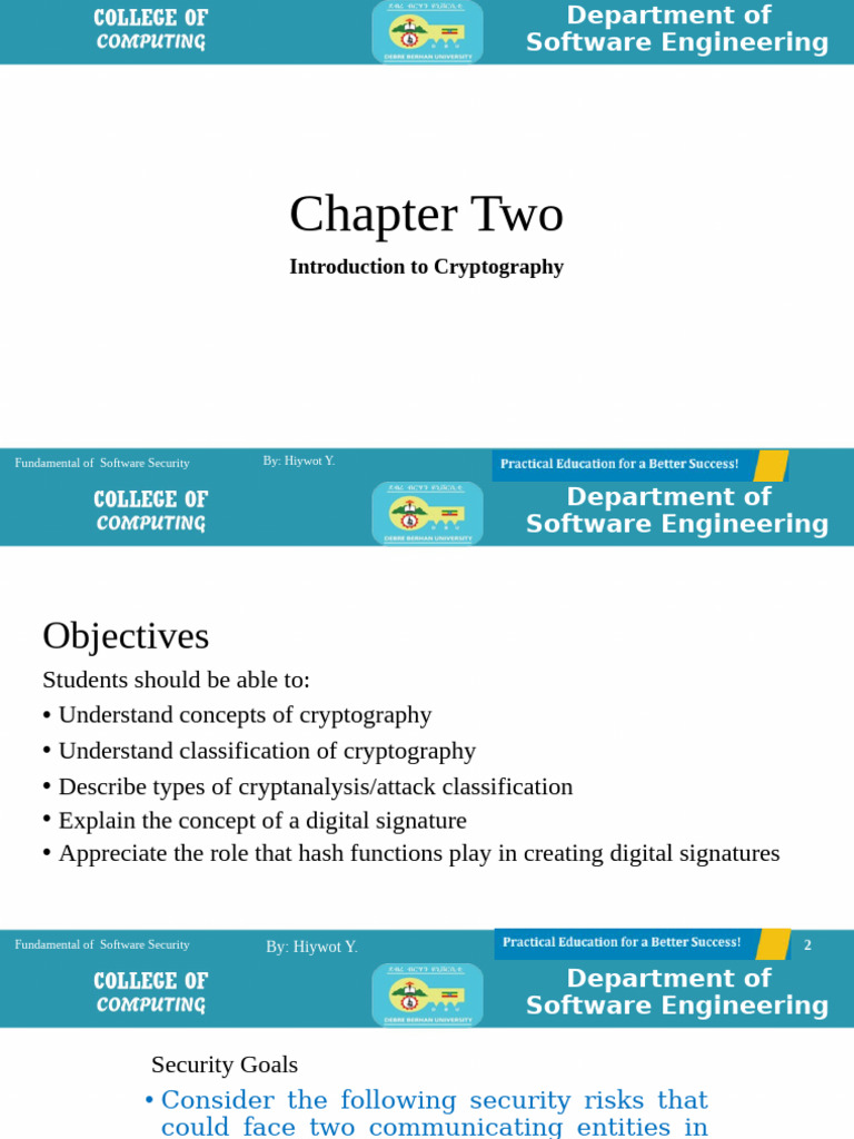 Security Chapter 2 Cryptography | PDF | Cipher | Key (Cryptography)