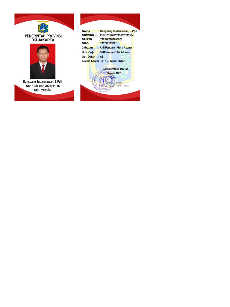 Id Card Asn 2026 | PDF