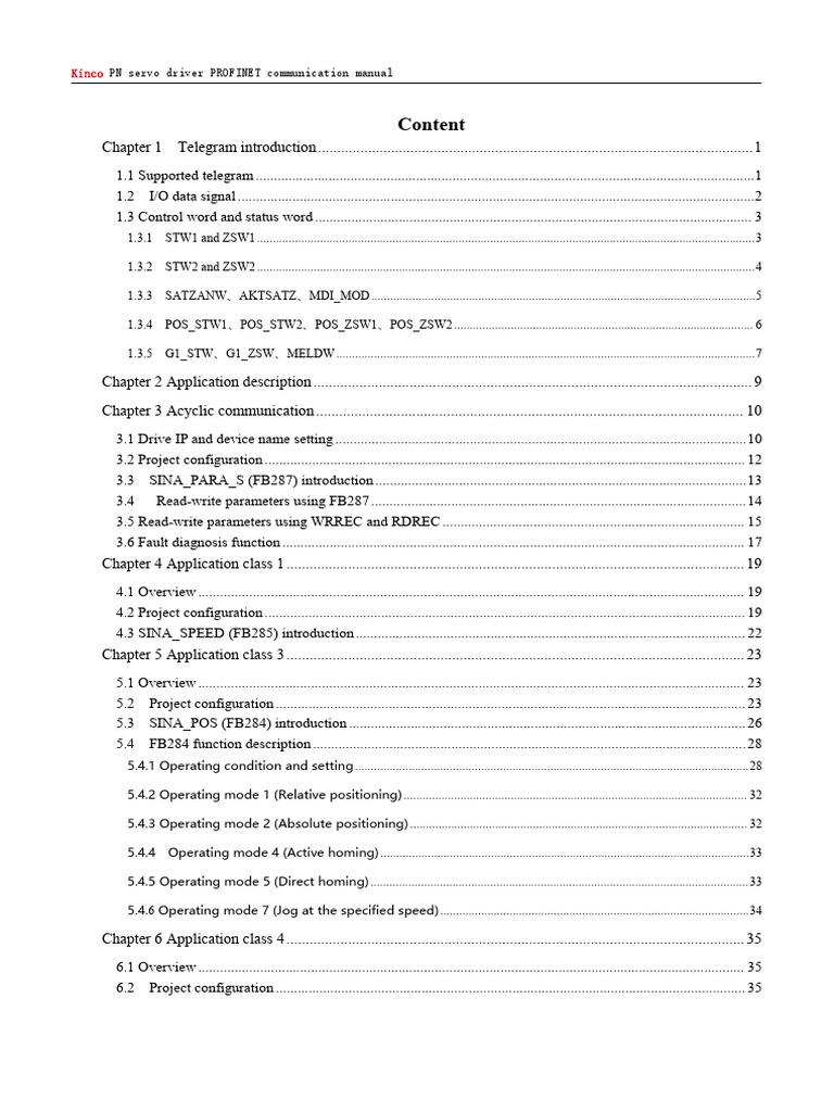 Kinco PN servo driver PROFINET communication manual 20250509(1) | PDF ...