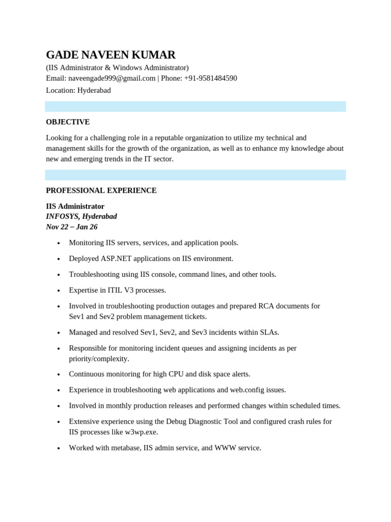 Naveen | PDF | Internet Information Services | Microsoft Sql Server