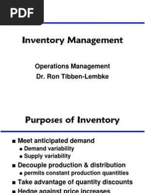 Inventory