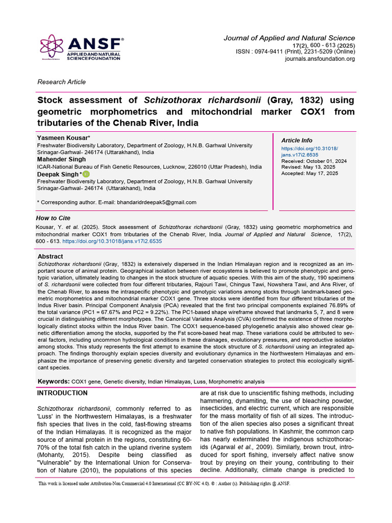 Paper1-ANSF | PDF | Polymerase Chain Reaction | Biology