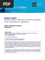 Download Rodney Hilton Marxism and Debate on Transition From Feudalism to Capitalism by Arun Arya SN102246505 doc pdf
