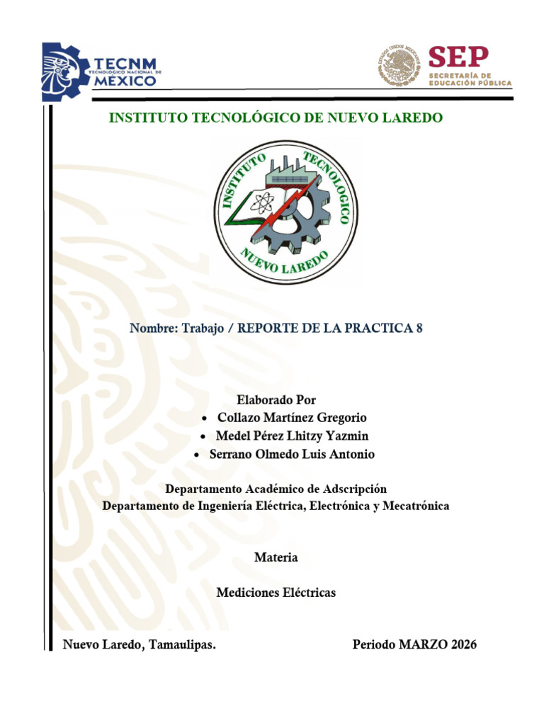 Reporte de La Practica 8 | PDF