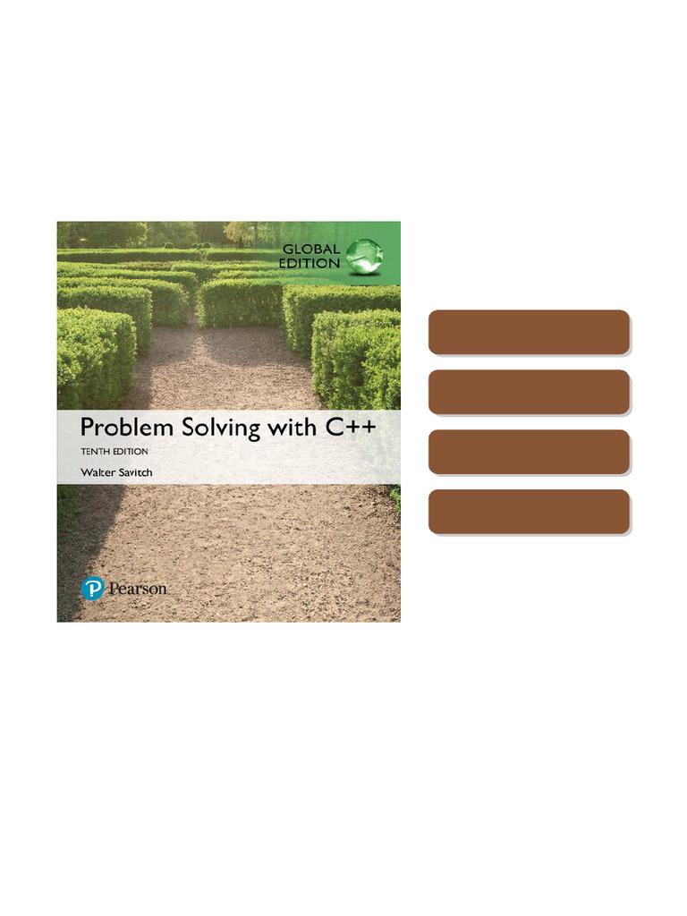Problem Solving with C 10th Edition by Walter 9780134521176 013452117X ...